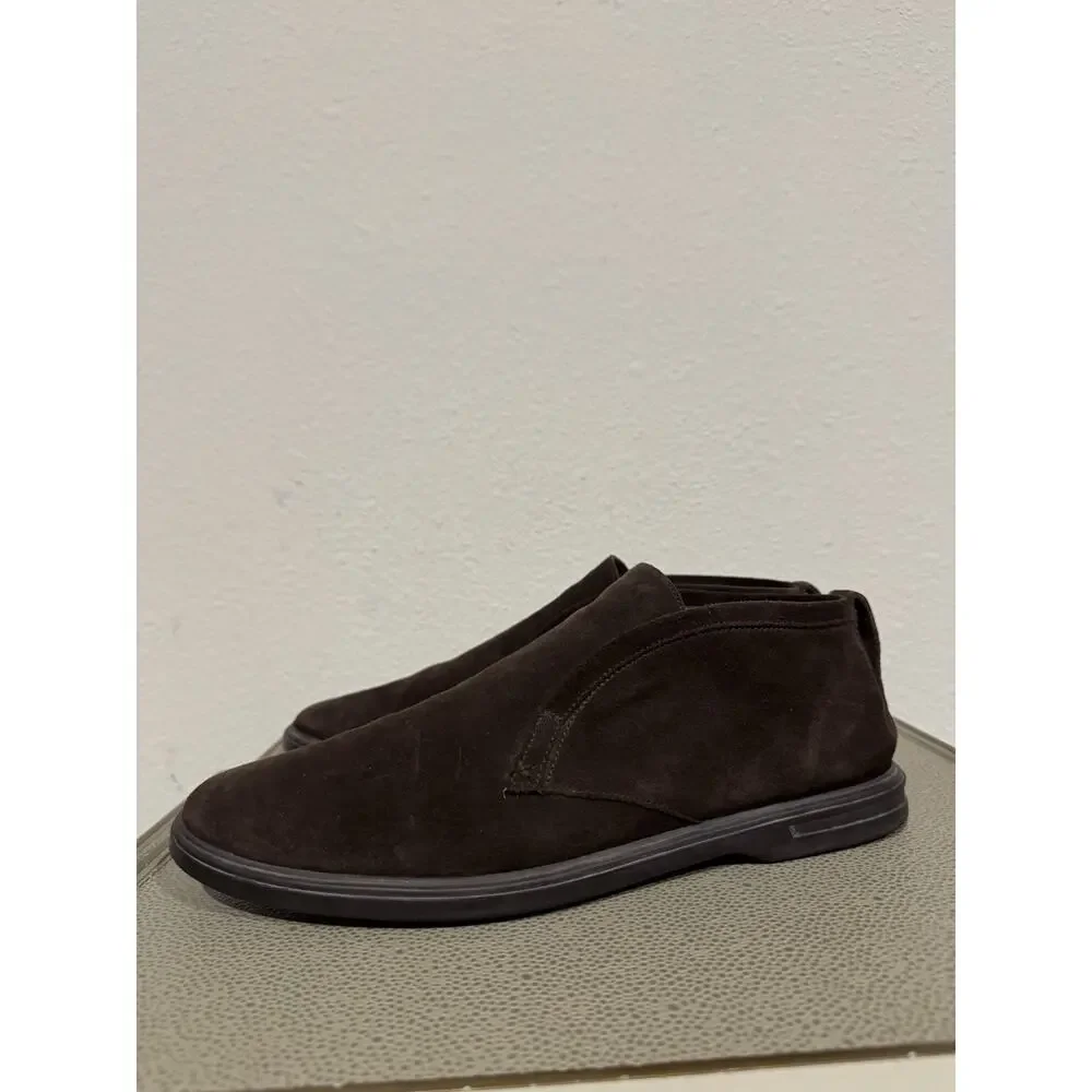 Peter Millar Excursionist Chukka Suede Slip On Boots Brown Men's Size 10.5